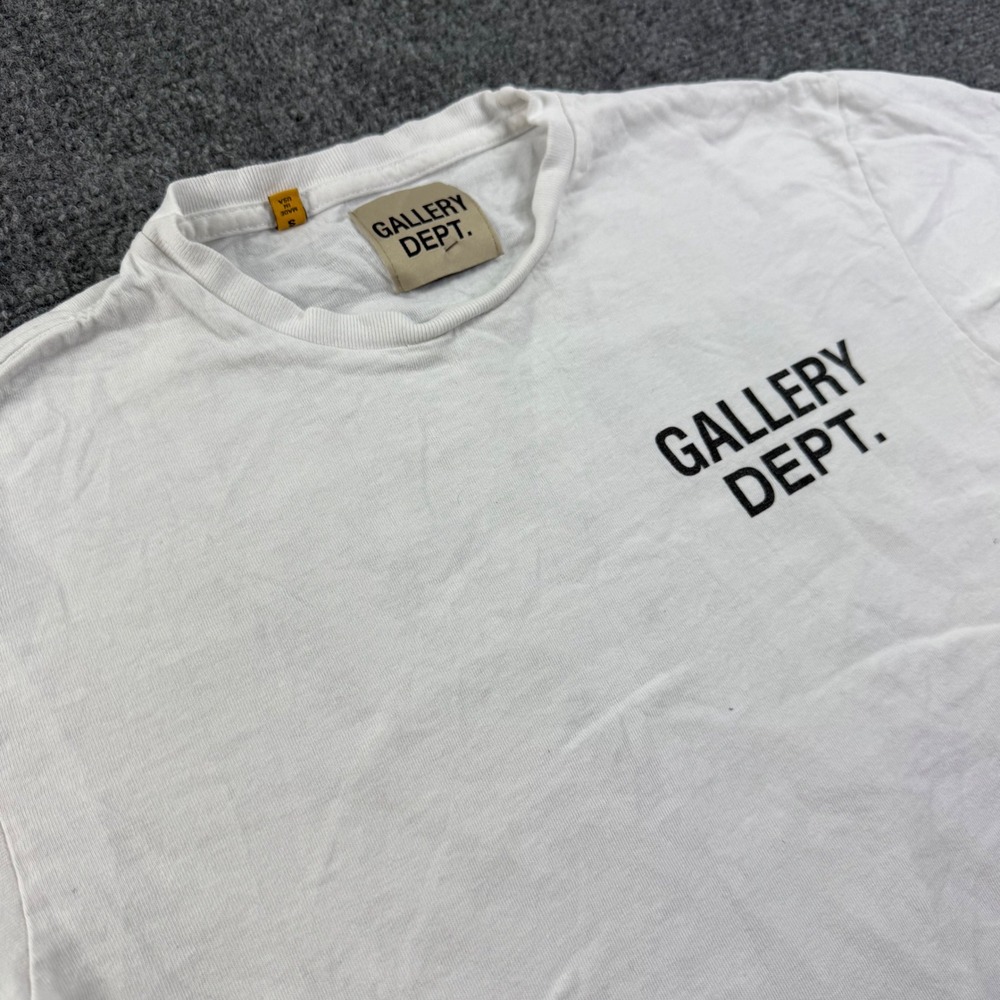 Gallery Dept T Shirt Small White Hollywood CA Logo Graphic Mens